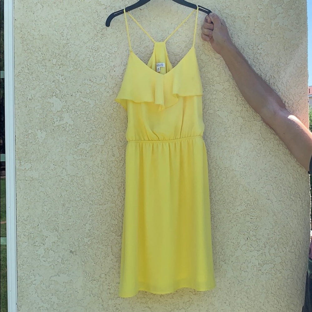 Charming Charlie Yellow Midi Dress (Brand New)